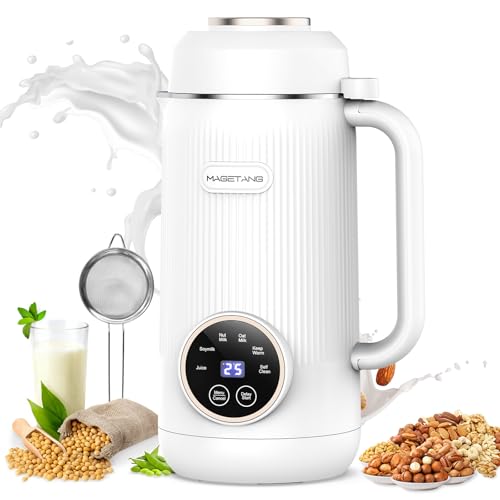 7 in 1 Nut Milk Maker Machine 28oz Automatic Milk Maker for Homemade Coconut, Oat, Soy, Plant-Based Milk, Juice with 18H Delay Start/6H Keep Warm/Self Cleaning (Cream) image 2