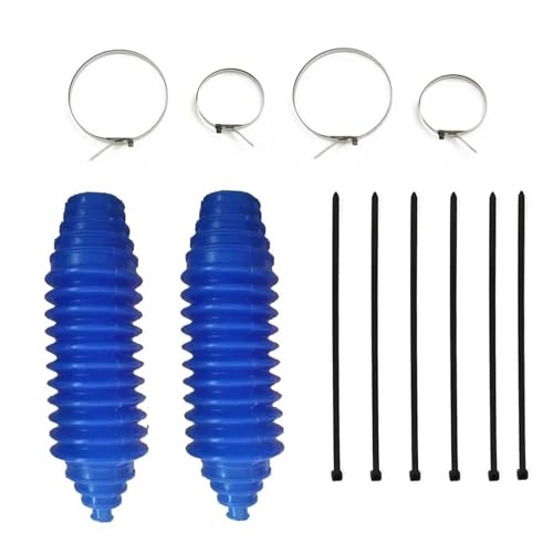 Image of CV Boots 2 Sets Universal Silicone Dust Cover Joint Boot Drive Shaft Steering Gaiter And Pinion Replacement Car Accessories(Blue)