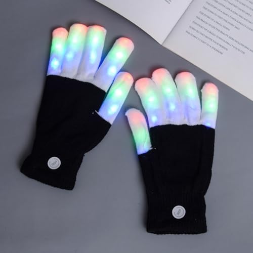 Guantes de dedo LED para adolescentes y adultos en fiestas y Navidad 3