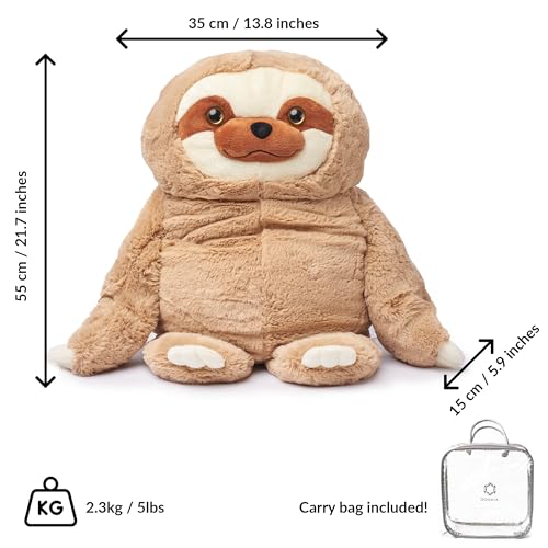 Image of ODOXIA Big Weighted Animals for Anxiety 5lb Sloth | Stuffed Weighted Plush for Kids, Adults | Weighted Stuffed Animals | Weighted Plushies | Weighted Plushie