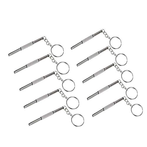 10 Pcs Precision Screwdriver,Mini Tournevis,Multifonction Mini Tournevis Eyeglass D'Outils à Main 3-In-1 Tournevis Montre Eyeglass Kit De RéParation Avec Porte-CléS Cover