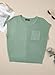 Dokotoo Womens Summer Tops Asymmetrical Short Sleeve Solid Color Crewneck Oversized Sweaters Dressy Casual Lightweight Soft Sweater Blouses Fashion Cruise Outfits Trendy Clothes,Bean Green Large