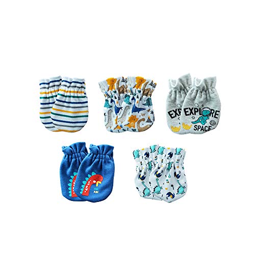 Image of Unisex Baby Cotton Scratch Mittens For Newborn Baby Boys Girls Mittens Accessory 0-6 Months
