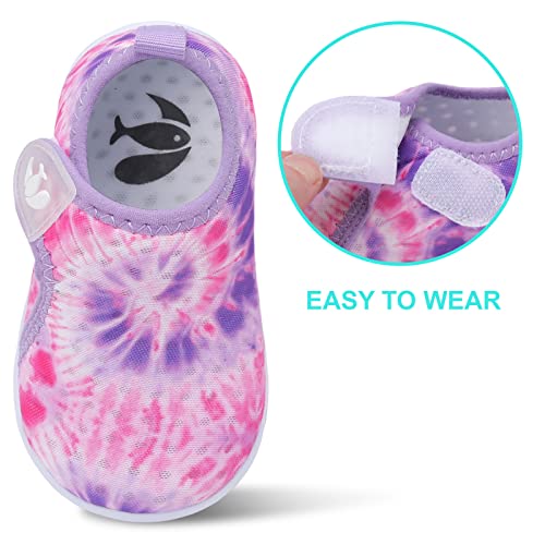 Image of FEETCITY Boys Girls Water Shoes Kids Aqua Socks Quick Dry Barefoot for Beach Swimming Pool