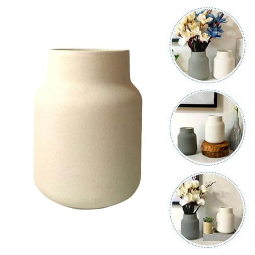 Jarrón de cerámica blanco para escritorio y decoración de oficinas moderno 6