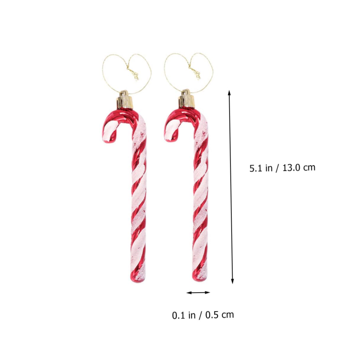 MAGICLULU 7 Sätze Weihnachtsstock Weihnachtsbaum-anhänger Weihnachtsbaum-hängeornamente Christbaumschmuck Zum Aufhängen Weihnachtsverzierung Zuckerstange Weihnachtsdeko Überzug 6 Stück * 7