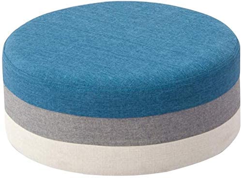 Banc de chaussure rond pour entrée accueillante et tabouret de salon bas multicolore