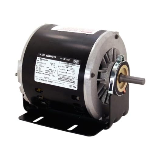 A.O. Smith VB2034 1/3 HP HP, 1725 RPM RPM, 1 Speeds, 56Z Frame, CCWLE Rotation, 1/2-Inch x 1-5/8-Inch Flat Shaft Evaporative Cooler Motor