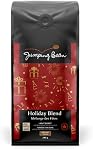 Jumping Bean Mélange de vacances Fairtrade Café au sol aromatisé, ECO2Roast, Café Premium, Fabriqué au Canada, Non-OGM, Mélange de vacances, 340g