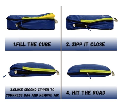 Cubes de compression ultra légers SUITEDNOMAD pour maximiser l'espace de valise