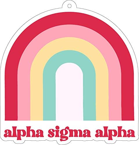 Miniatura 2 de Alpha Sigma Alpha - Ambientador de arco iris, paquete de 2, aroma a flores y sol