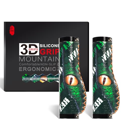 Chooee Ergonomic Mountain Bike Grips,Silicone Bike Handlebar Grips for MTB/BMX.