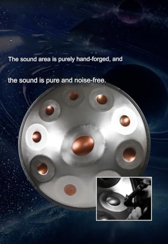 Tambour à main en acier 12 notes percussion pour thérapie sonore