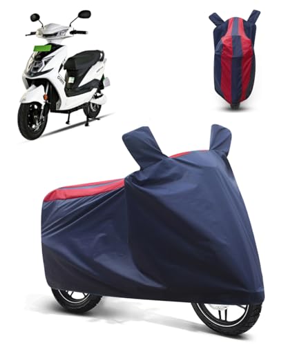 Image of FABTEC Bike /Motorcycle Body Cover Compatible with Okaya Faast F2B(Red & Blue)