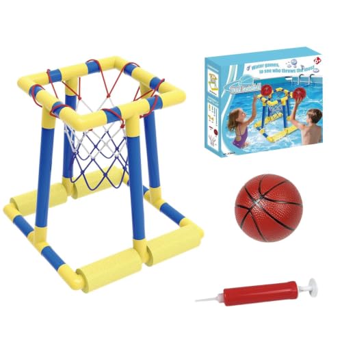 Aro de baloncesto flotante para piscina y juegos acuáticos en el jardín