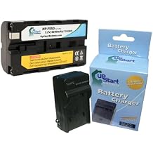 Replacement for Sony NP-F330 Battery and Charger - Compatible with Sony NP-F550 Digital Camera Batteries and Chargers 2200mAh 7.2V Lithium-Ion