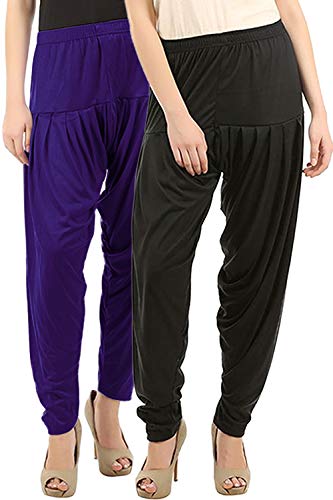 Image of Buy That Trendz Patiala Pants for Women Combo Regular Fit Cotton Patiala Salwar