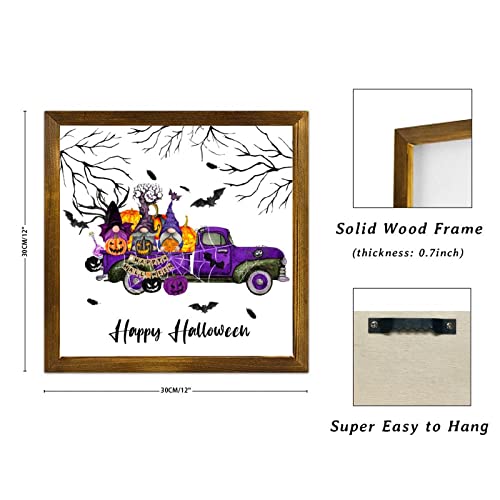 Panneau bois Halloween solution décoration murale rapide et sans perçage