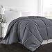 Beckham Hotel Collection 1300 Series - All Season - Luxury Goose Down Alternative Comforter - Hypoallergenic  - Full/Queen - Gray