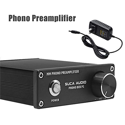 Phono Turntable Preamp, SUCA-AUDIO Mini Phonograph Stage Preamplifier RIAA MM Turntable Pre Amp