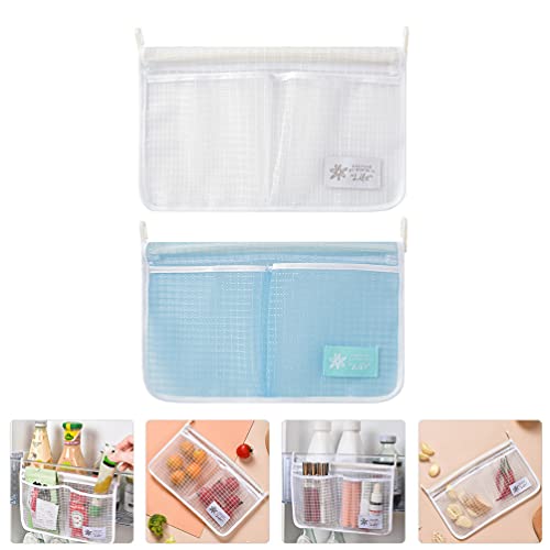 2 Unidades Saco de armazenamento de compartimento cinzeiro sacos de lanche de malha suporte para gel