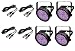 (4) Chauvet DJ SlimPar 56 LED Slim Par Can Pro RGB Lighting Effects + DMX Cables