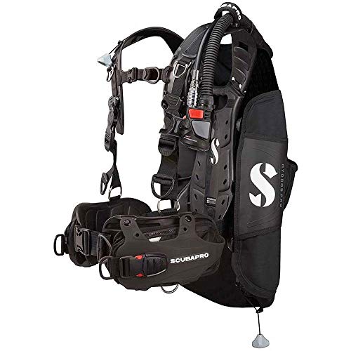 Scubapro Hydros Pro w/ 5th Gen. Air2 (Black, X-Large) and Trinidad Adult Combo