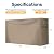 VIVOHOME 6ft Firewood Log Rack Cover, Heavy Duty 600D Oxford, Double Layer Outdoor Weather Resistant Fire Wood Storage Holder Cover with Zipper and Hook Loop Tape, Brown