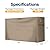 VIVOHOME 6ft Firewood Log Rack Cover, Heavy Duty 600D Oxford, Double Layer Outdoor Weather Resistant with 6ft Heavy Duty Indoor Outdoor Firewood Storage Log Rack with Cover Combo