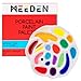 MEEDEN Porcelain Watercolor Paint Palette Rose Designed Tray for Artist Watercolor Gouache Painting Coloring, 6 inch in Diameter