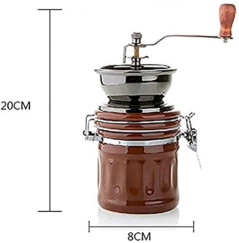 Moulin à main de machine à épices et café vintage black durable - 7