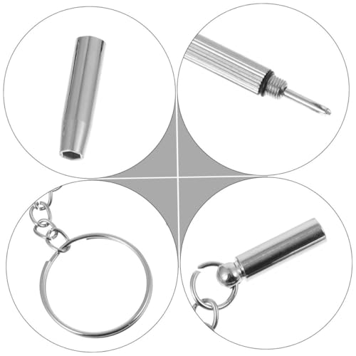 Abaodam 10個 螺?刀 精密修理ツール キーチェーン付き 耐久性 軽量 携帯便利 時計 眼鏡 スマホ修理用