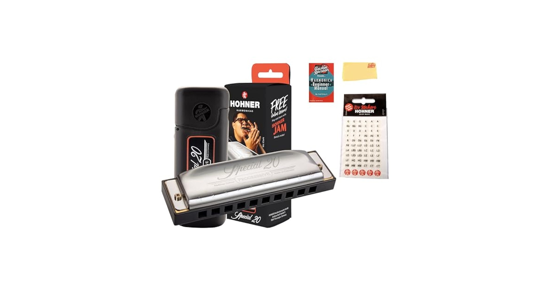 Amazon.com: Hohner Special 20 Harmonica - Key of C Bundle