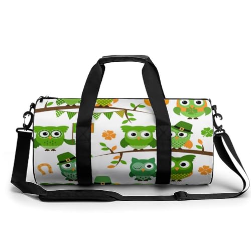 Sac de sport Chouette Verte compact contre l'encombrement voyage