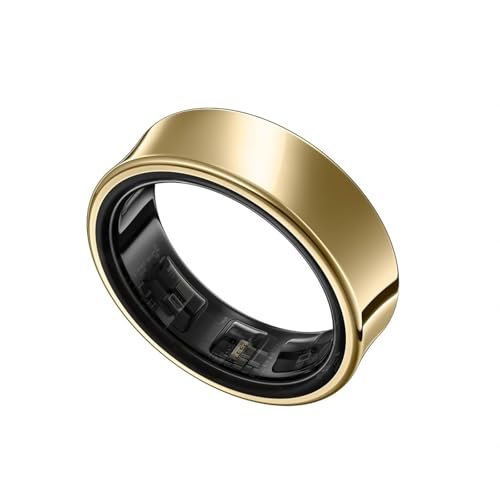 2025 Smart Ring Anelli per Uomini e Donne Con Frequenza Del Di Passi E Calorie Ring IPX8 Impermeabile Android iOS R70708Gold-9