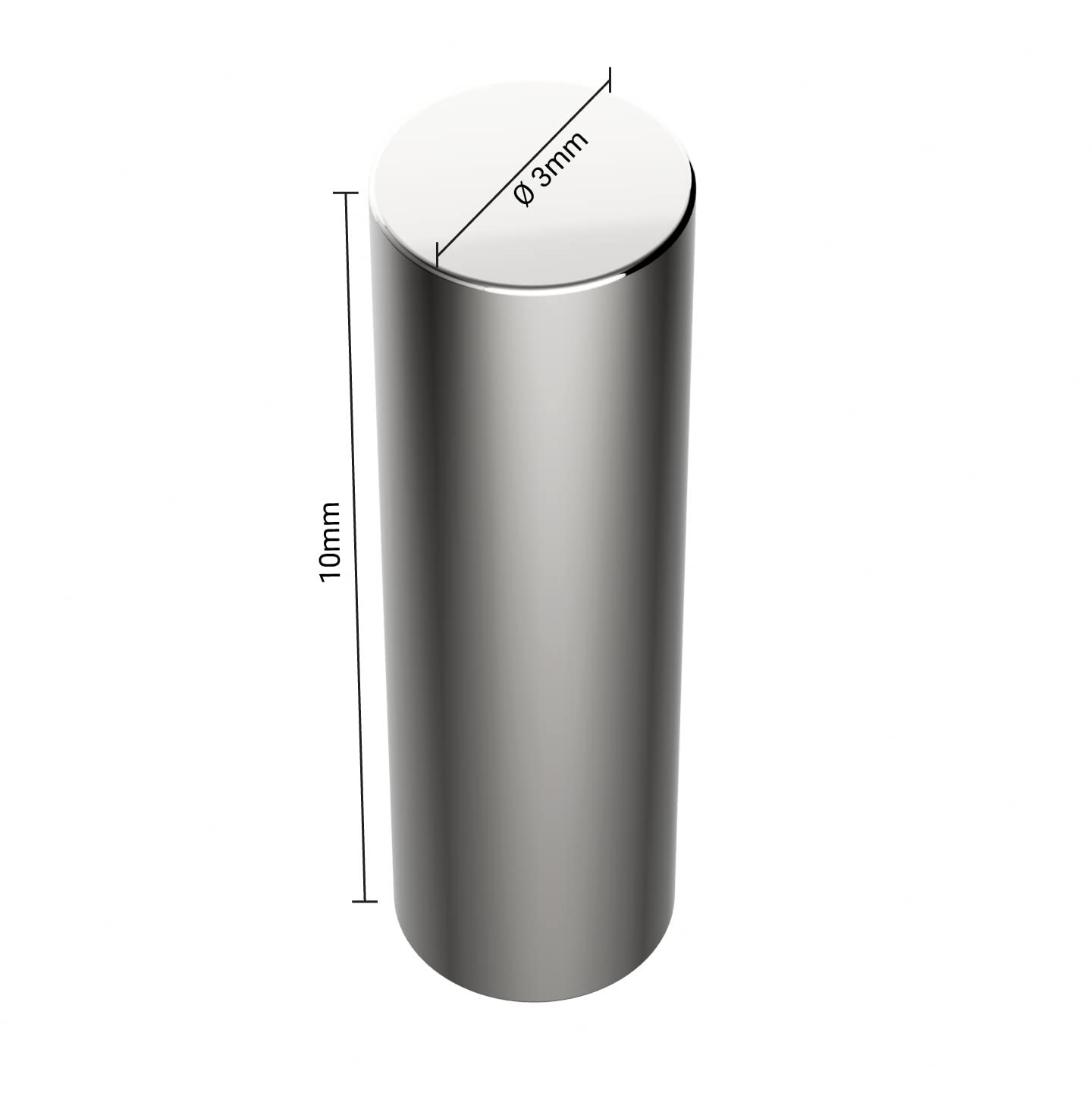 MAGNETE.COM - Magneti al neodimio, extra forti, rettangolari, 30 x 30 x 15 mm, forza adesiva ca. 5 kg, magneti per lavagna, bacheca, lavagna magnetica