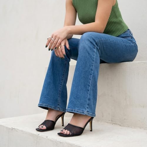 Image of CUSHIONAIRE Evie Kitten Heel Sandals for Women, Slip On One Band Dress Sandals with Memory Foam, Wide Widths and 3 Inch Heel