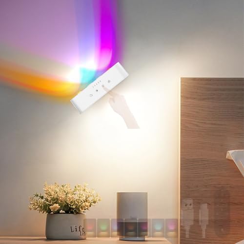 Aplique de pared con rotación 360° táctil y batería USB para salón