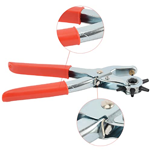 2 Colors Mini Hole Puncher, Handheld Hole Punch Single Hole Punch Hand Punch Low Force One Hole Metal Perforator Hole Paper Hole Punch Portable 20 Sheets Capacity For Paper Scrapbooks Paper Crafts - View #8