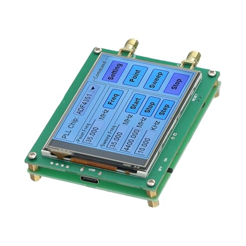 Generador de señal RF ADF4351 y barrido con pantalla táctil 35M-4.4G SMA 4