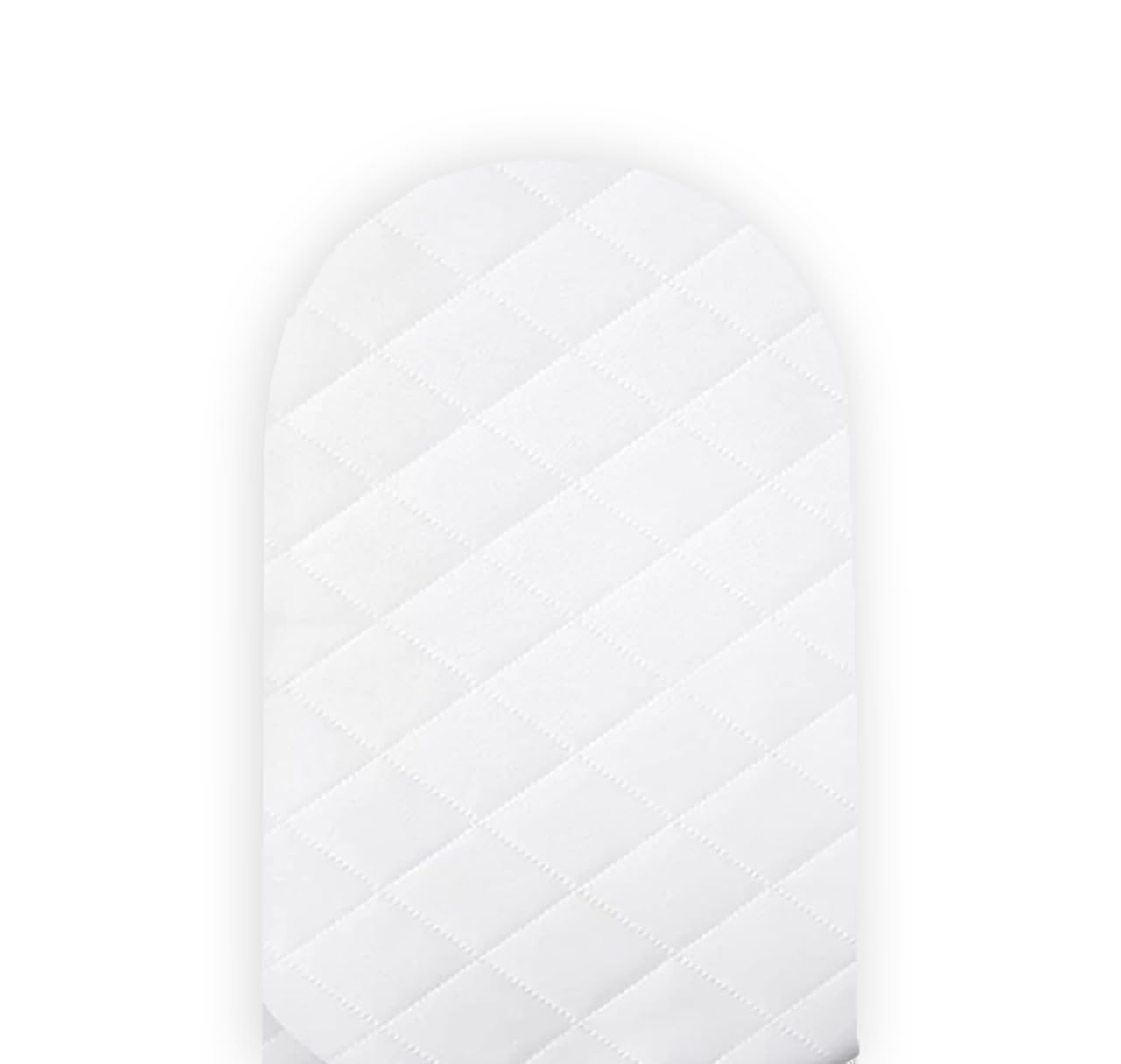 Ethereal Luxuries White Moses Basket Mattress Protector, Anti Allergy & Breathable Quilted Protector, Hypoallergenic Baby Mattress Cover, Washable Thick Protector, Extra Fitted