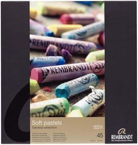 Rembrandt Soft Pastel Traditional Box Set, 45-Piece Full Sticks, ...