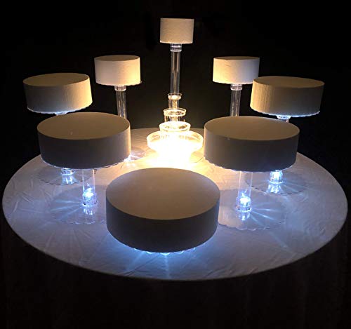 Crafts Central Wedding Cake Stand Eight Tier With LED Lights (Without Fountain)