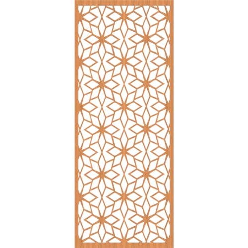 Image of 21 3 /8 inchW x 54 3 /8 inchH x 1 /4 inchT Lake Decorative Fretwork Wood Wall Panels, Cherry