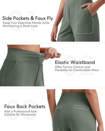 Image of G4Free EverGoing Women's Casual Shorts High Waisted 4'' / 5'' Comfy Shorts with Pockets for Yoga Workout Lounge