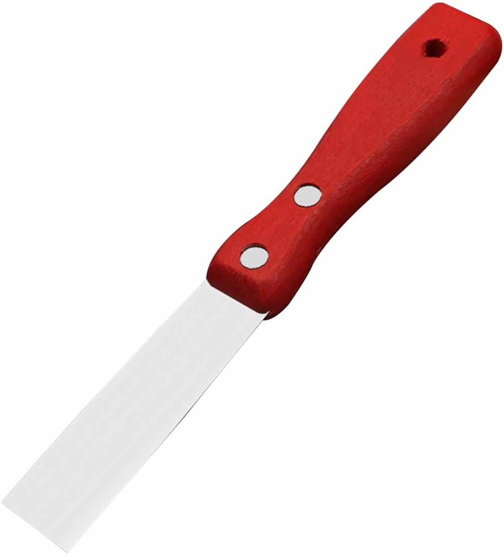 Professional Wall Scraper Putty Knife Premium Polished All Metal Ergonomic Tool(1inch)