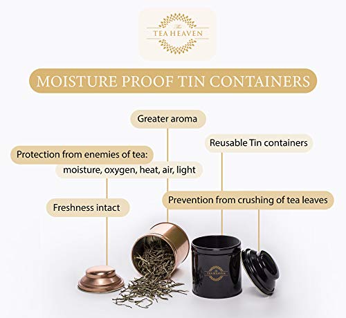 The Tea Heaven Kashmiri Kahwa Detox Green Tea 100G|Desi Traditional Saffron Flavor Green Tea With Cardamom,Rose Petals,Cinnamon & Almonds|Authentic Wellness Blend|Premium Loose Leaf Sweet Kahwa GT-22