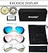 Joopin 3 Pack Polarized Fashion Military Sunglasses for Men Women UV Protection, Blue Mirror Sun Glasses, Pink Aviation Sunnies, Retro Silver Shades