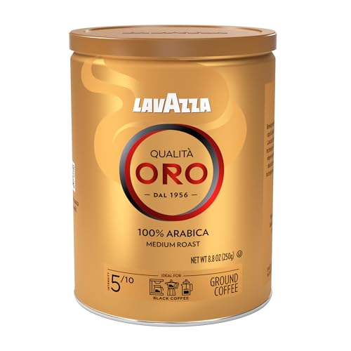 Lavazza Qualita Oro - Lata de café molido, 250 gramos, pack de 4