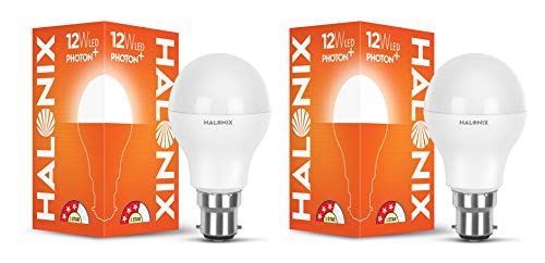 Image of Halonix 12 Watts Led Bulb Astron Plus Base B22 (Yellow)-Pack Of 2